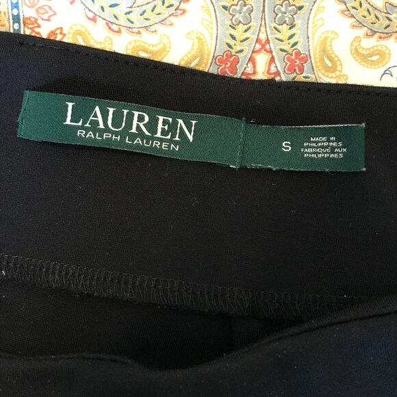 Ralph Lauren Classic Black Pencil Skirt with Back Zip Feature - Size S - Picture 4 of 9